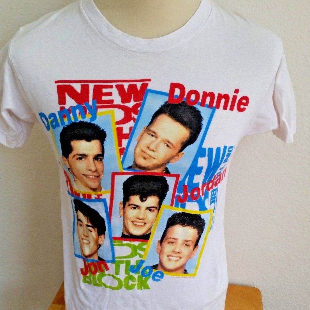 1989 New Kids On The Block White T-Shirt
